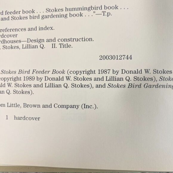 Stokes Backyard Bird Book Complete Guide Attracting Identifying Birds - Picture 5 of 5